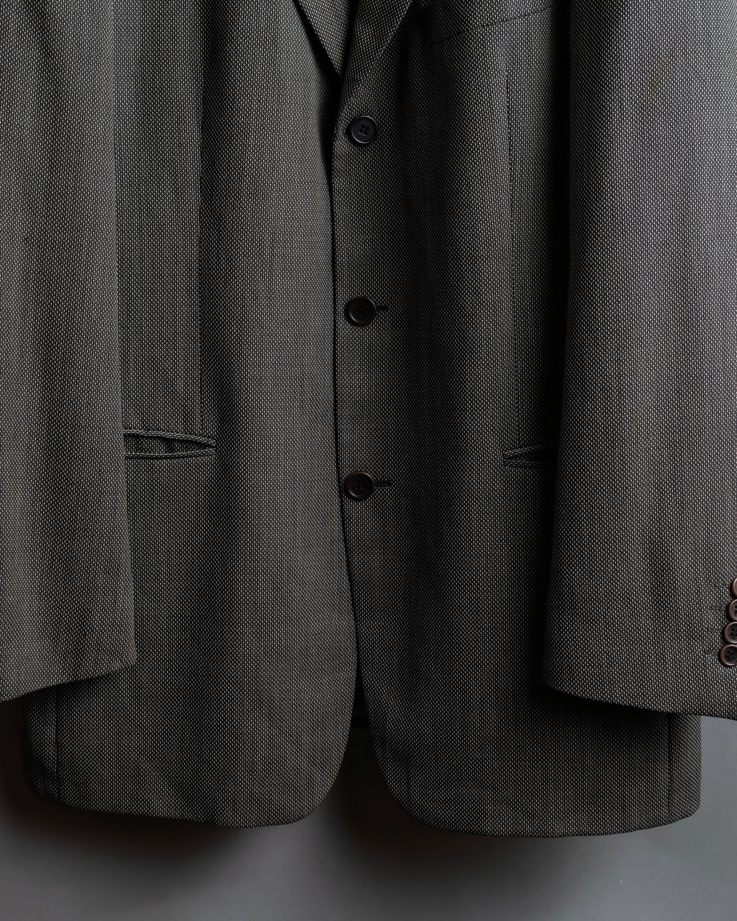 "HUGO BOSS" Woven pattern oversized 3 button tailored jacket