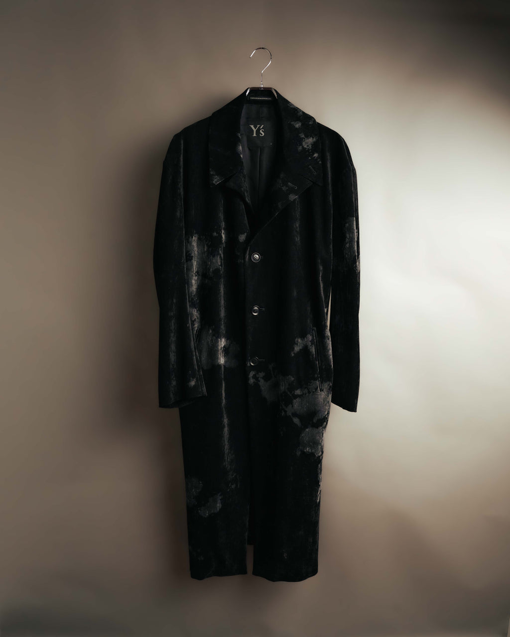 -SPECIAL- "Y’s" 2025's Discharge printed velvet long coat