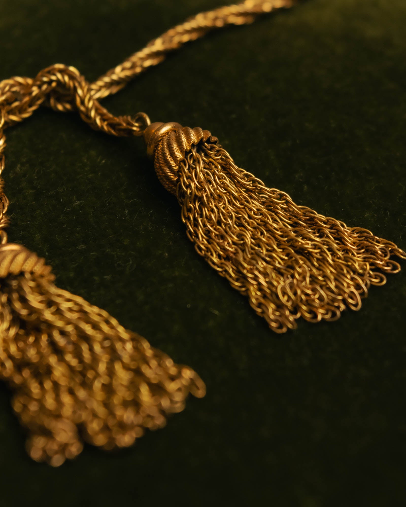 -SPECIAL- “Christian Dior“ 70’s-80’s Tassel rope chain necklace