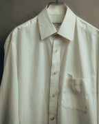 "Yves Saint Laurent" 80's-90's Classic off white dress shirt
