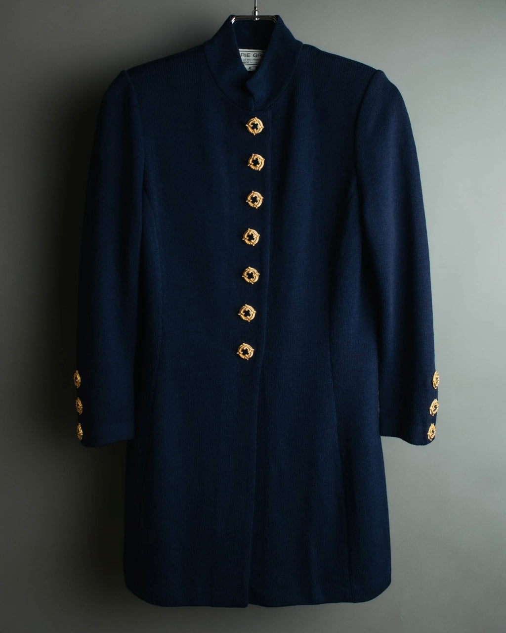 "MARIE GRAY" 80's-90's Elegant textured knit coat