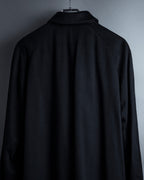 "Vintage raglan sleeve 100% cashmere stand-collar coat"