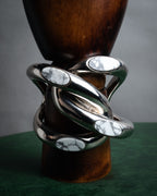 -SPECIAL- “Dior” 2003-2006 Knot stone silver cuff