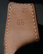 “HERMÈS” 90’s Horsebit leather belt
