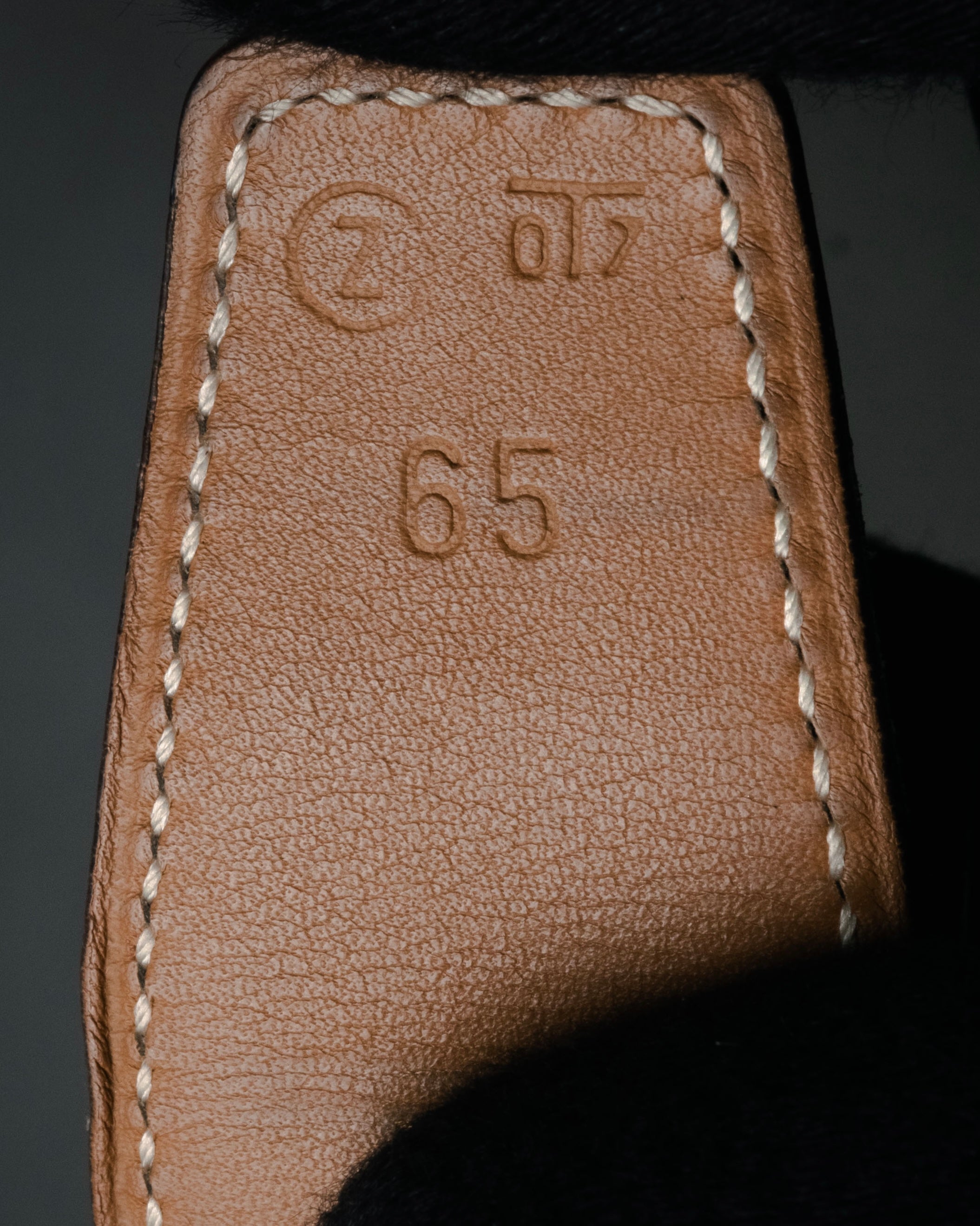 “HERMÈS” 90’s Horsebit leather belt