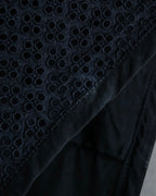 "tricot COMME des GARCONS" 96SS eyelet lace design patterned fabric switching vest