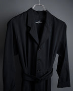 "tricot COMME des GARCONS" 90's Tailored collar belted long dress