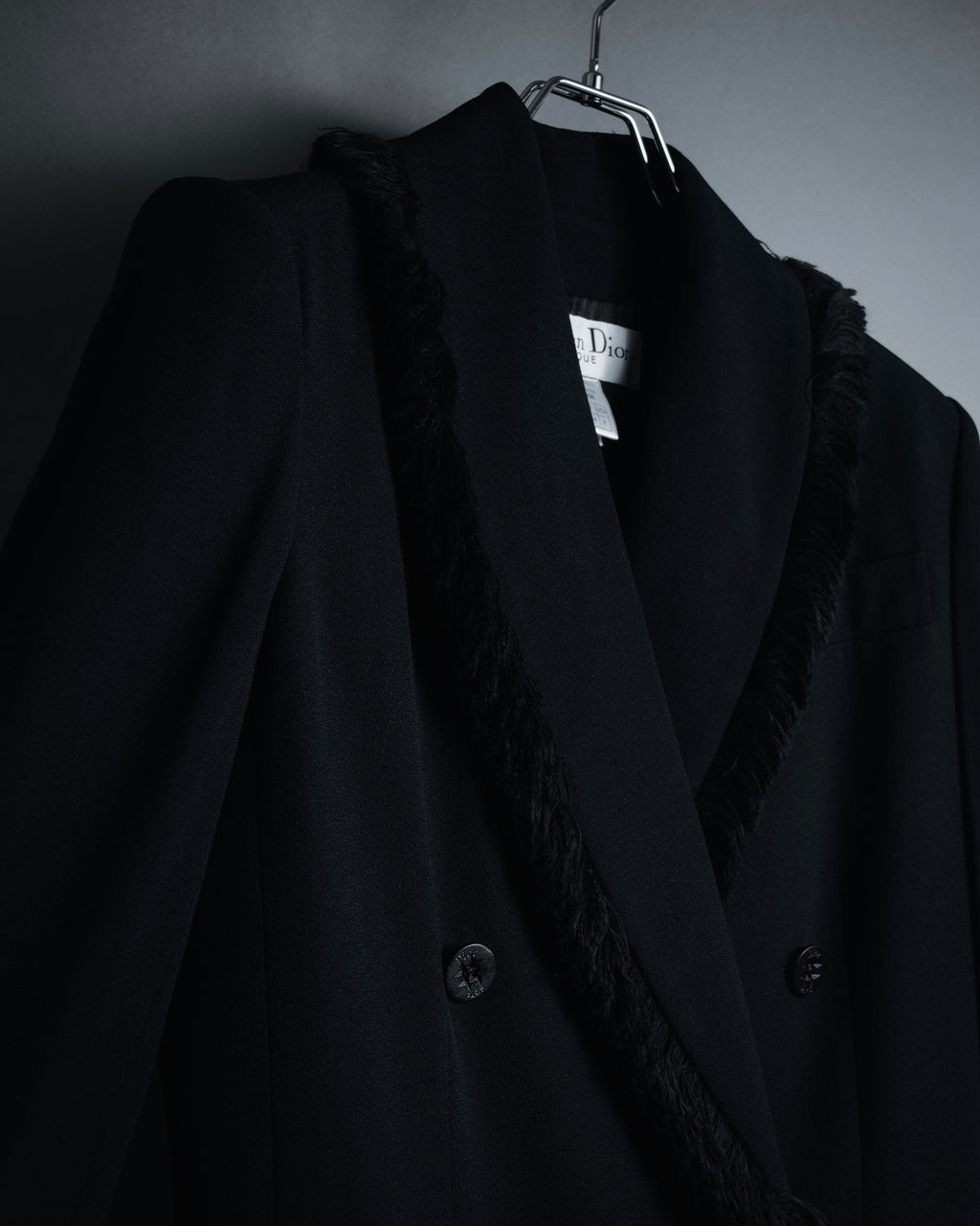 –SPECIAL– "Christian Dior"
98SS fringed peak lapel double breasted jacket