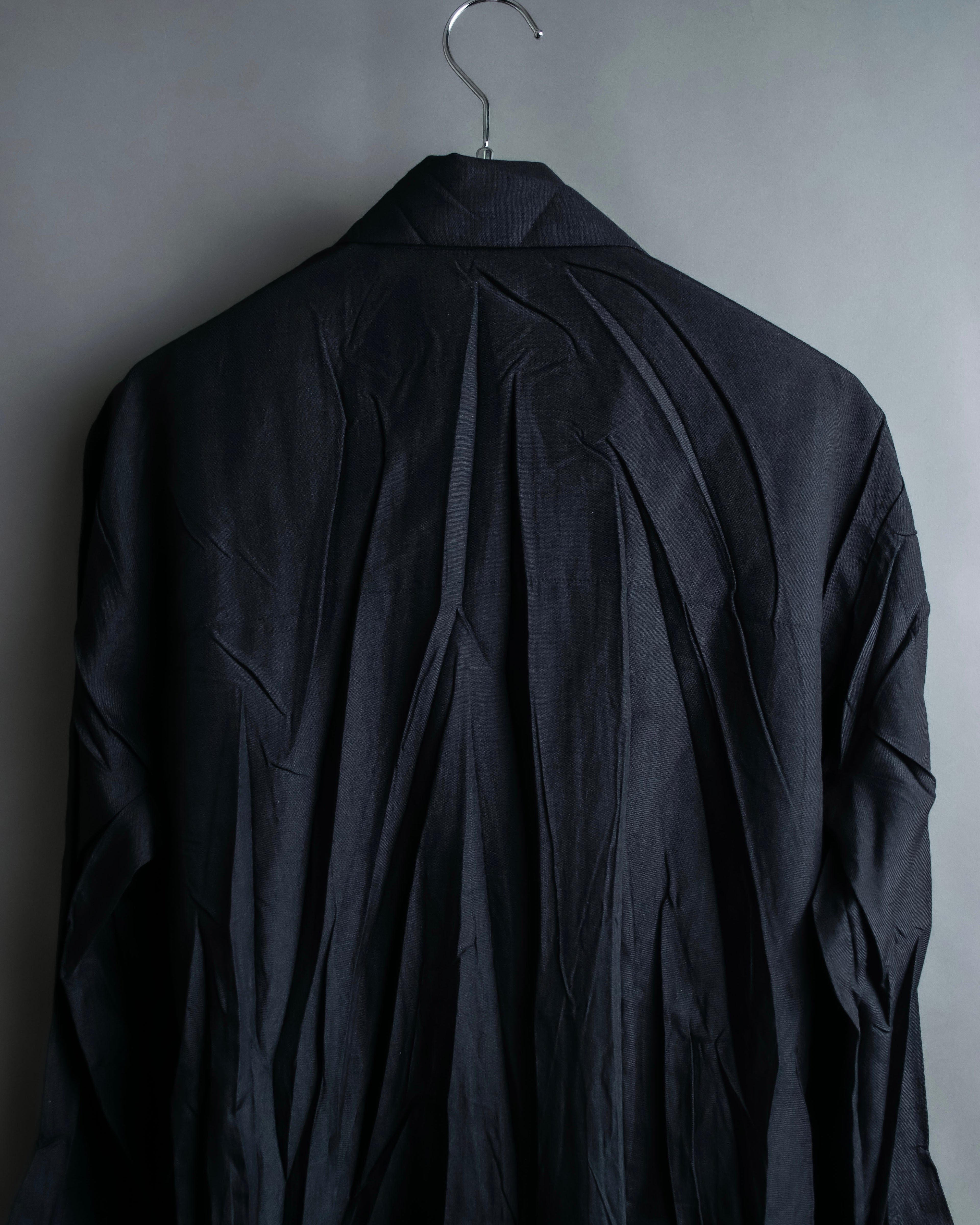 “ISSEY MIYAKE” wrinkle processing oversize tailored jacket
