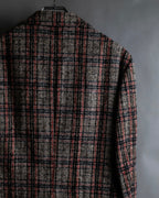 "Ernesto" Multicolor checked tailored jacket