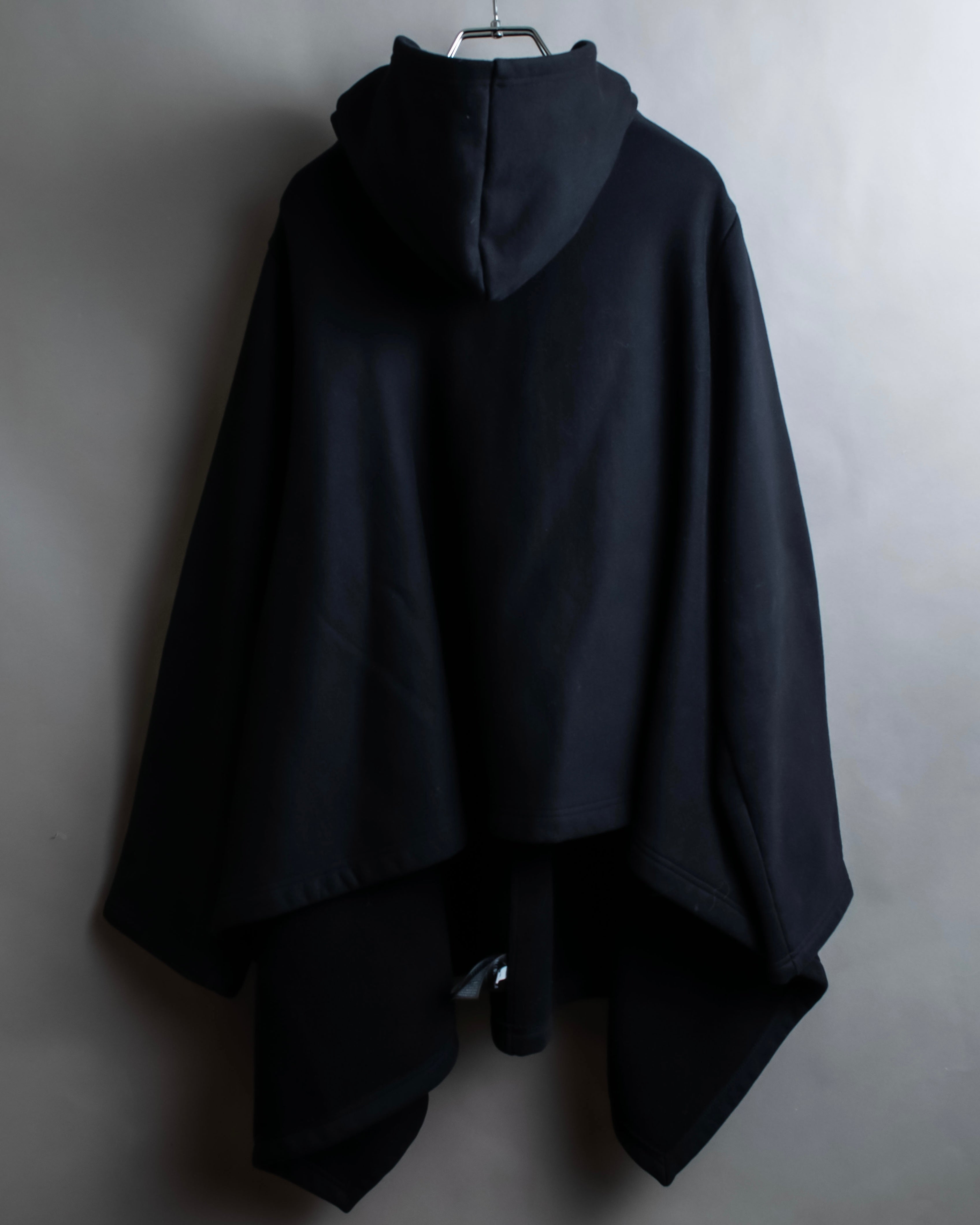 "BALENCIAGA" Oversized poncho flare silhouette hoodie