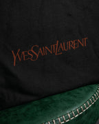 "Yves Saint Laurent" 80’s-90’s Lizard-embossed perforated leather shoulder bag