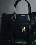 "BALENCIAGA" 2013 Autumn/Winter Padlock All Afternoon Structured Leather Bag