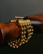 -SPECIAL- “Christian Dior” 70’s-80’s Five strand gold ball chain bracelet