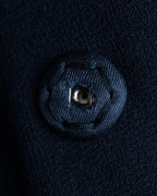 "MIU MIU" Double breasted rounded wool peacoat