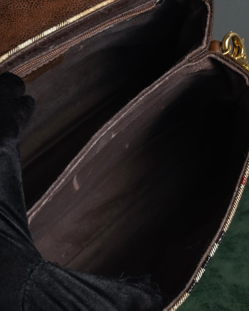 "BURBERRYS" 90’s PVC＆leather 2-way bag