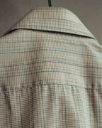 "Yves Saint Laurent" 70's Classic checked dress shirt