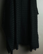 -SPECIAL- “Christian Dior“ 00’s-10’s Sheer ribbed asymmetric long skirt