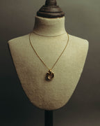 “Ferragamo” 90’s-00’s Interlocking ring pendant necklace