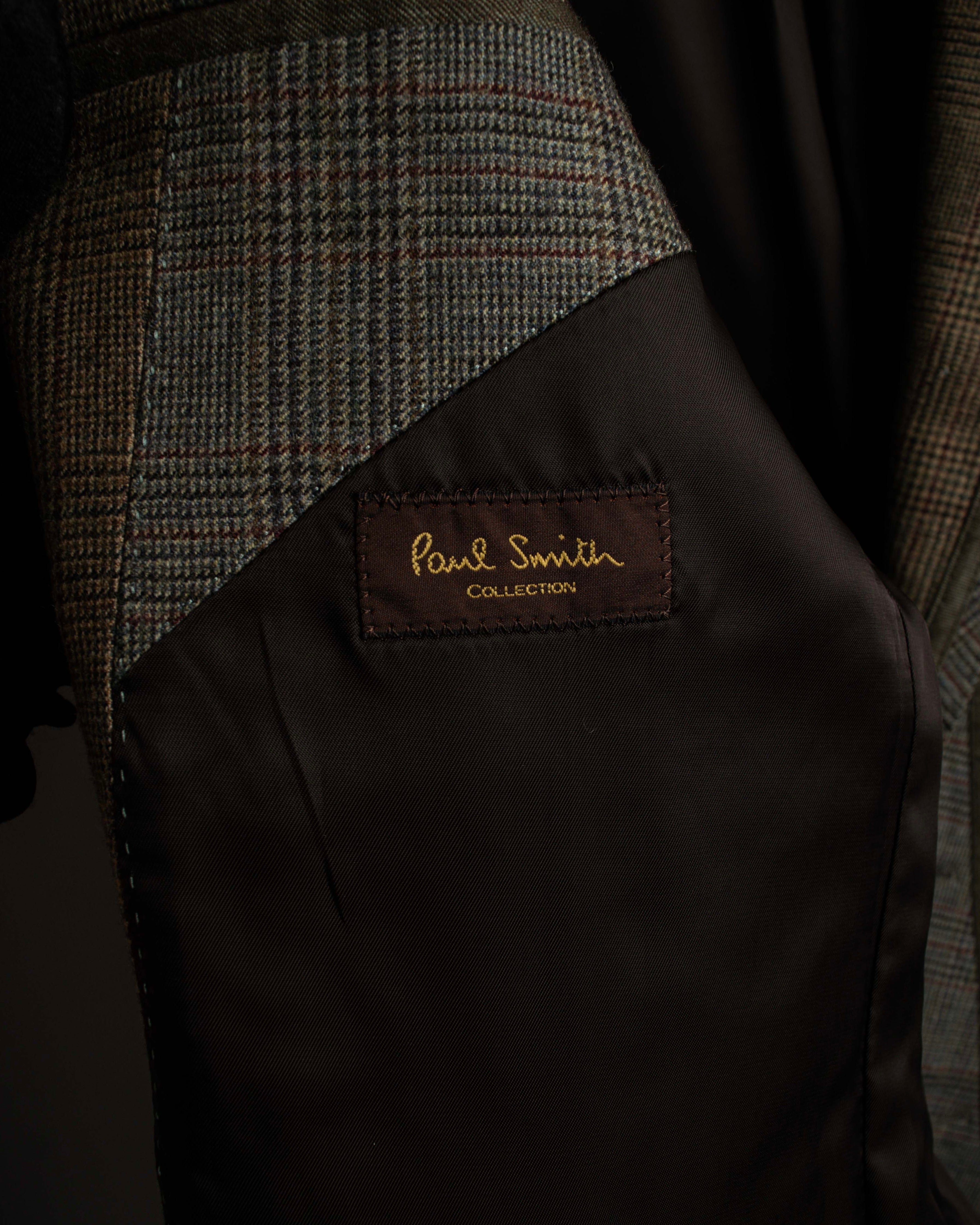 "PAUL SMITH" Flaming detail glen plaid set up