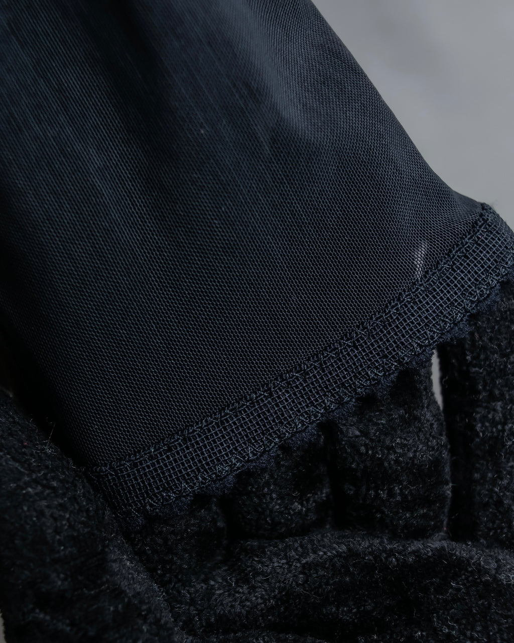 "JEAN PAUL GAULTIER MAILLE FEMME" Sheer shirring design design half pants