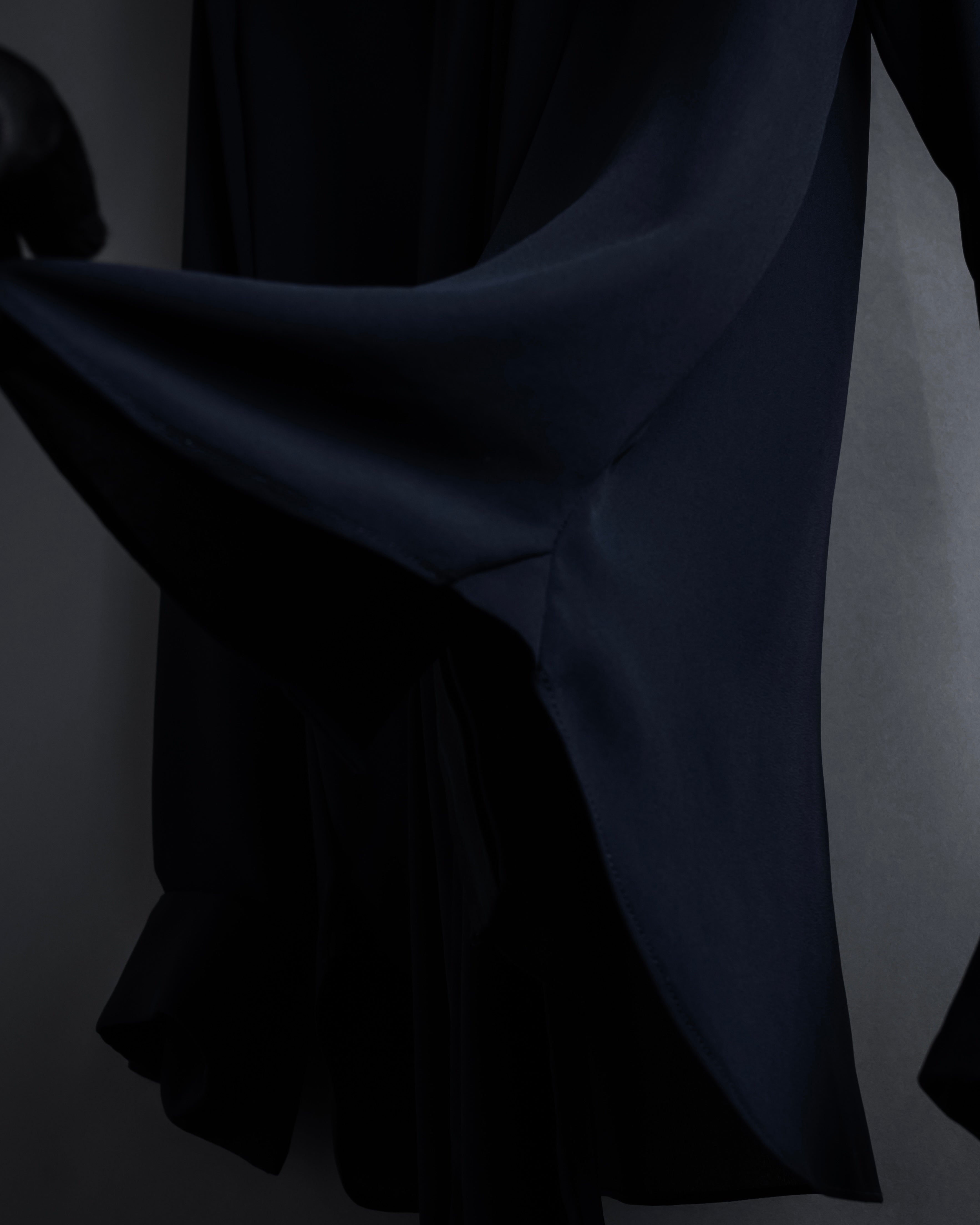 "Maison Margiela" 16SS Bow tie draping shirt