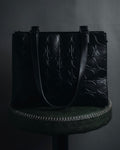 "Salvatore Ferragamo" Late 90’s Gancini embossed leather tote bag