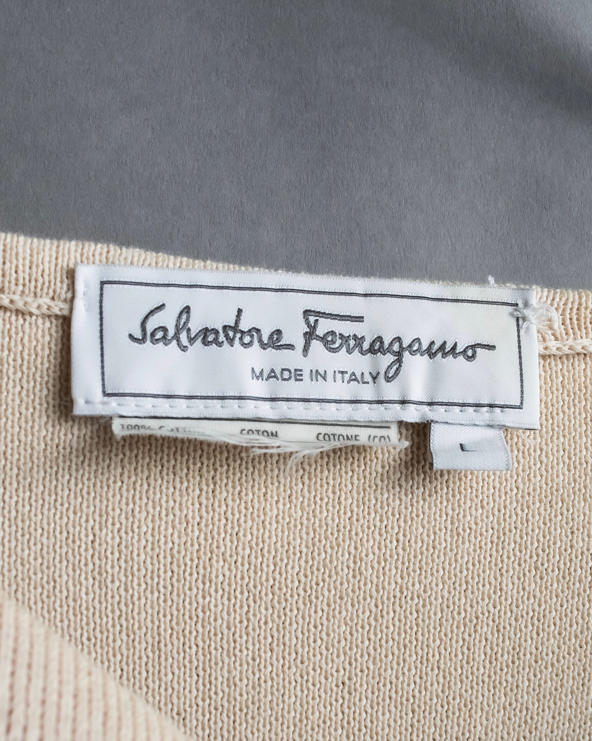 "Salvatore Ferragamo" 2 numbering graphic design intarsia knit