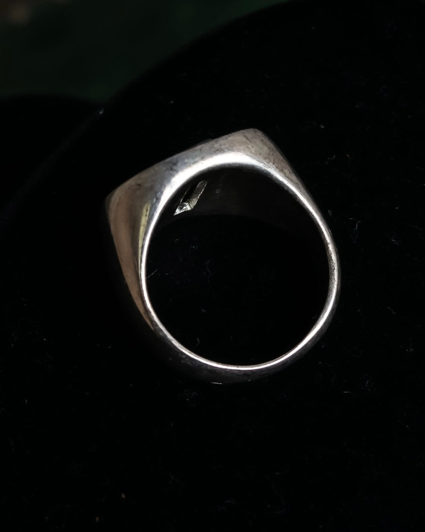 "MAISON MARGIELA" 18SS signet design silver ring