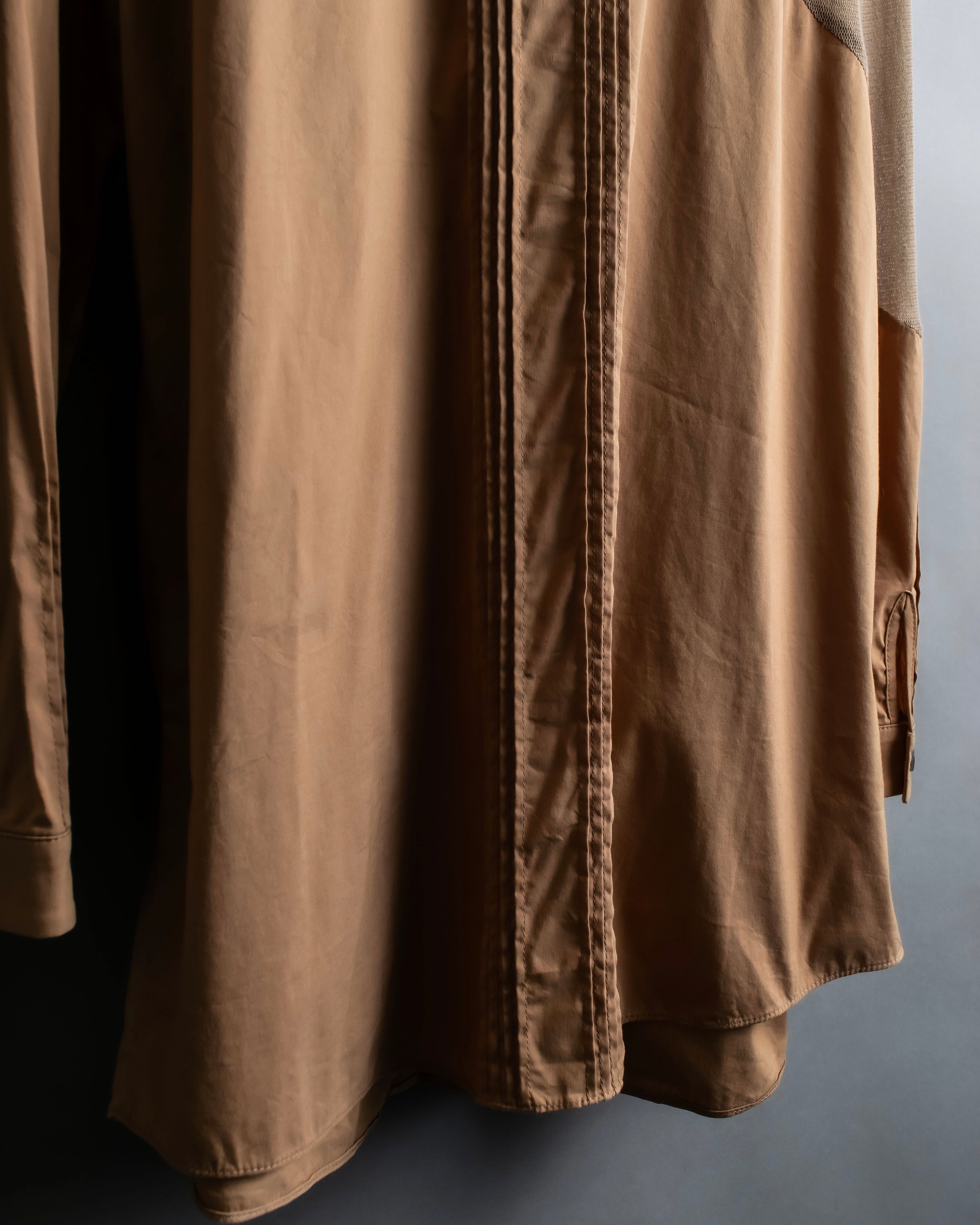 "N21 NUMEROVENTUNO" Switching design concealed shirt