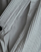 "Christian Dior" Pintuck design wide spread collar dress shirt