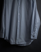 “HERMES” 80’s clou de selle-button jacquard dress shirt