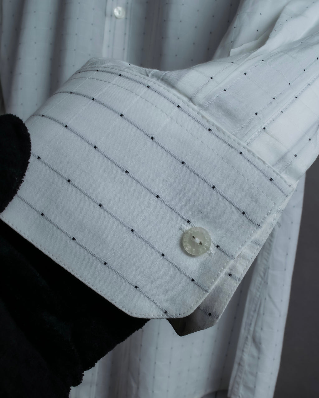 "Dolce & Gabbana" Grid stitch broadcloth shirt