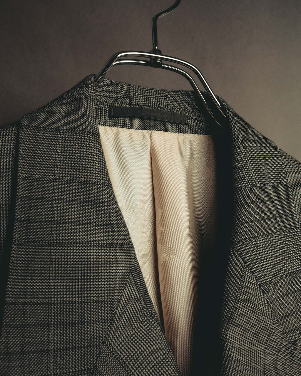 -SPECIAL- “GUCCI” 2019-2021 Glen check double-breasted wool suit