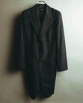 “COMME des GARCONS” 90’s black tailored long coat