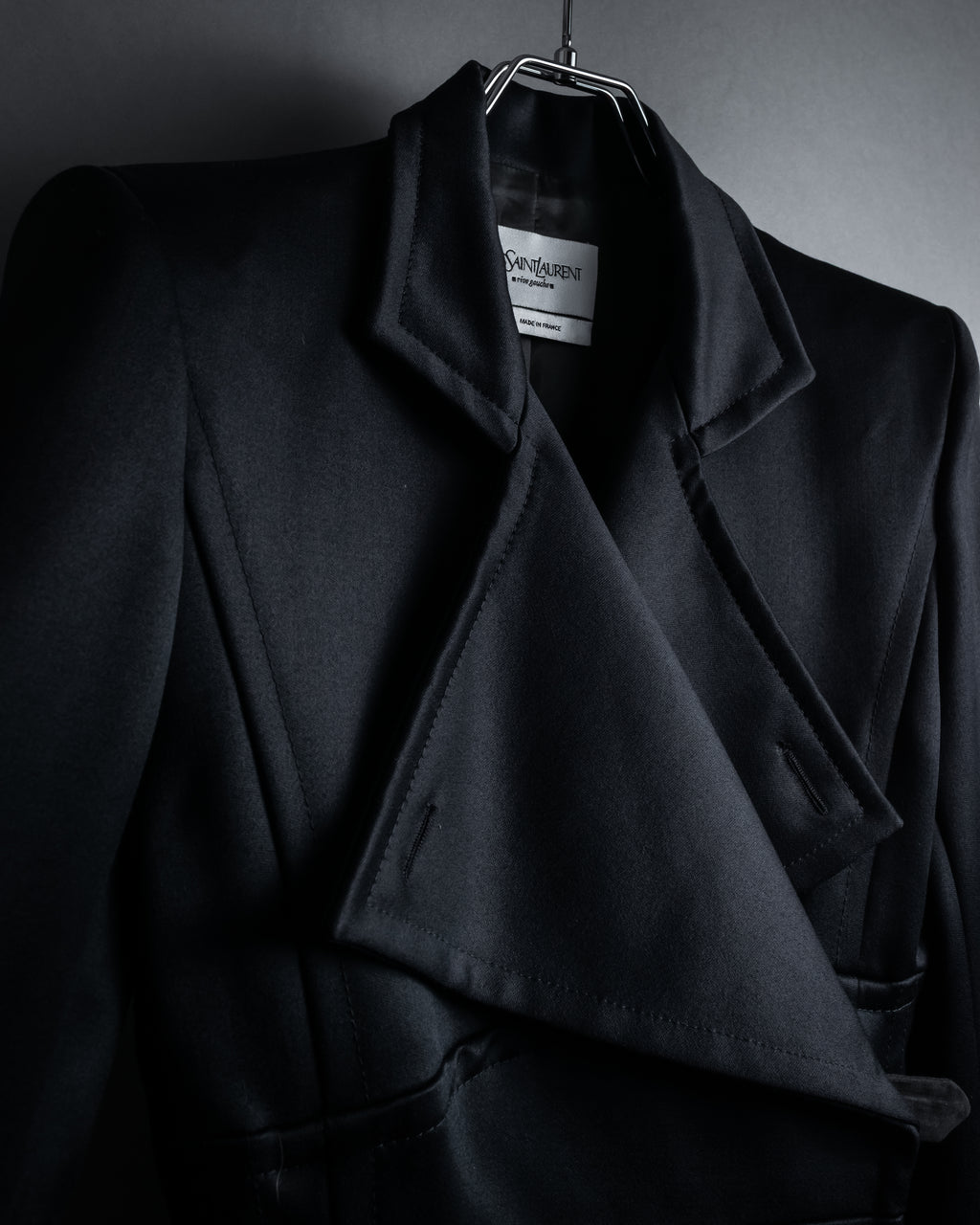 -SPECIAL- "YVES SAINT LAURENT rive gauche" 03 year Tom Ford period corset design long coat