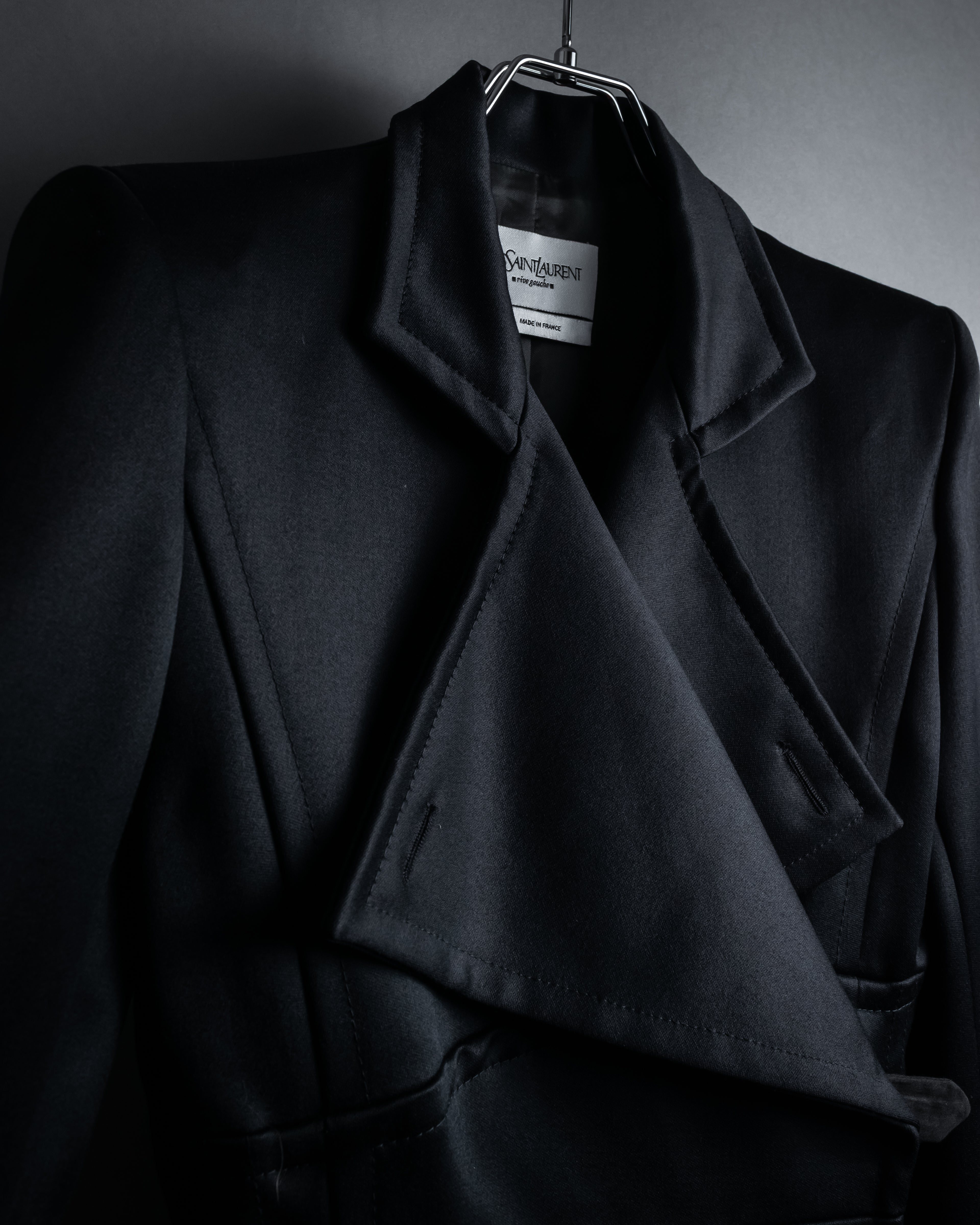 -SPECIAL- "YVES SAINT LAURENT rive gauche" 03 year Tom Ford period corset design long coat