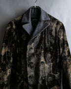 "tricot COMME des GARCONS" 
Double-breasted reversible fur tailored coat