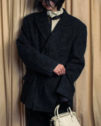 "COMME des GARCONS HOMME PLUS" Structured cut double-breasted tailored jacket