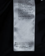 "GUCCI" Michele period solid black wool tailored coat