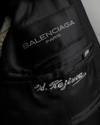 "BALENCIAGA" Structured tailored shawl collar jacket