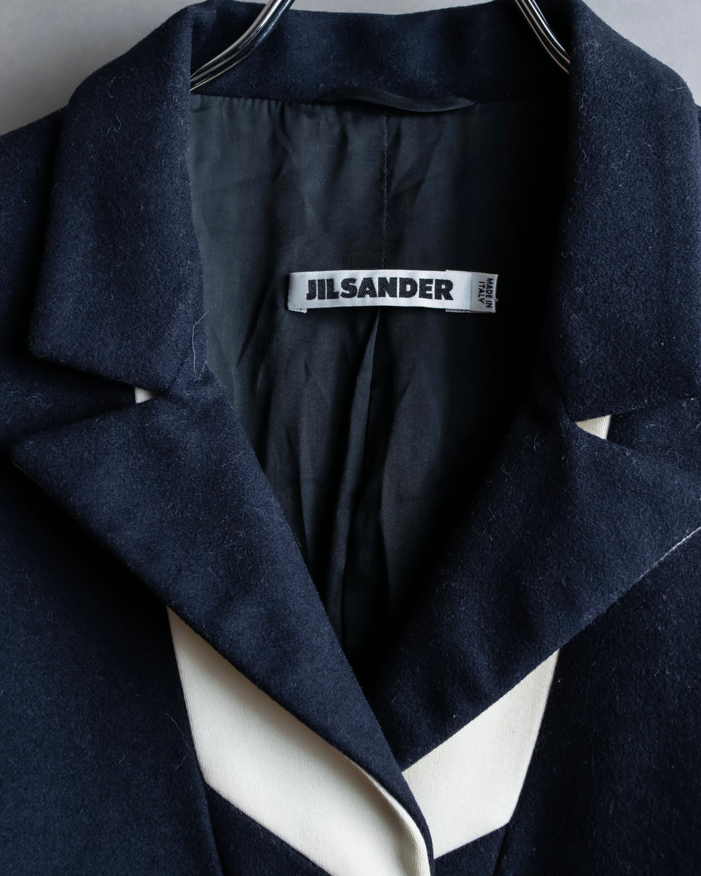 "JIL SANDER" Lapel lining switching tailored jacket