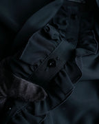 "SOANA" Bowtie belted design long black dress