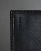 "LOEWE" Anagram-embossed suede bi-fold wallet