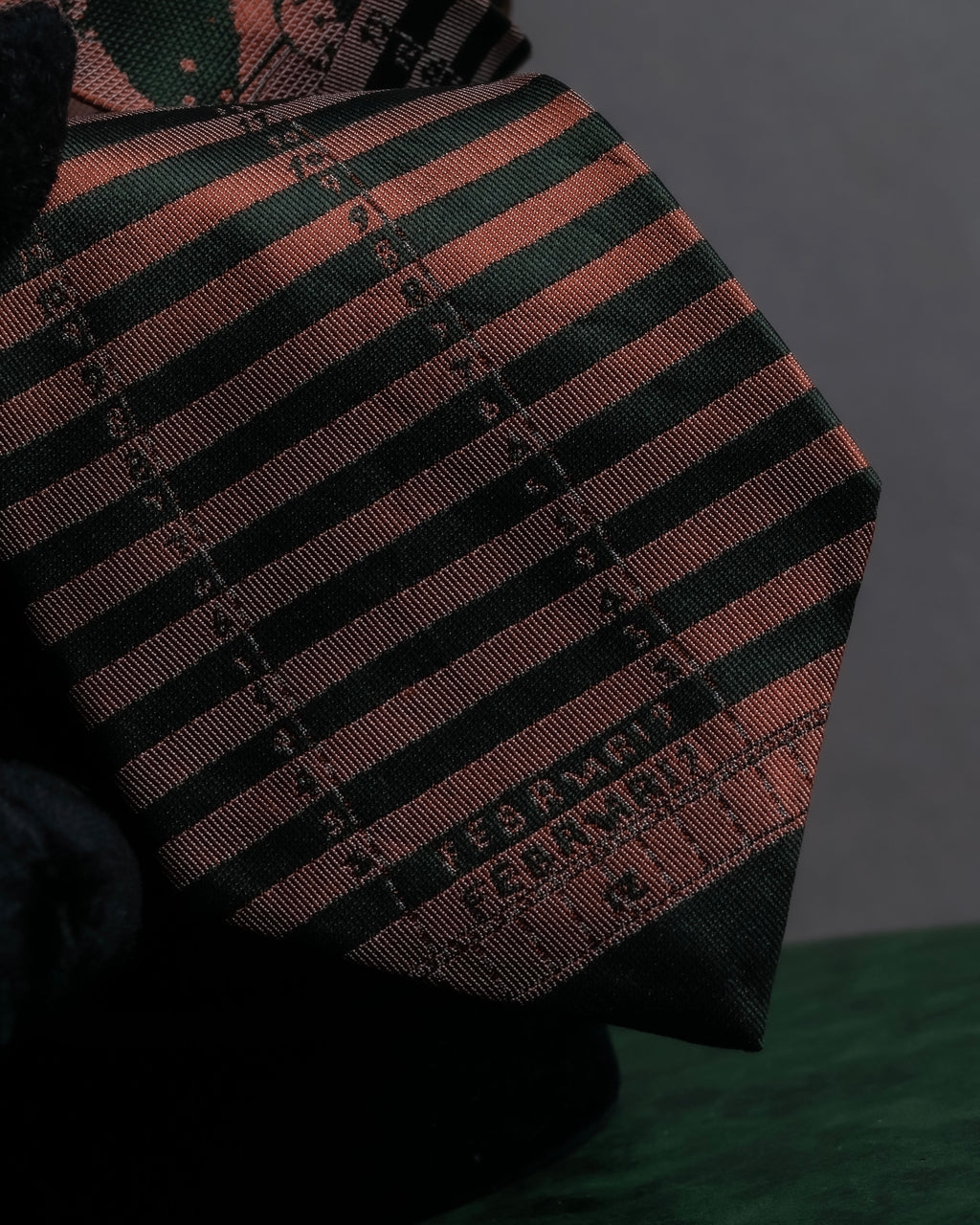 "JEAN PAUL GAULTIER HOMME" Drawing camouflage design silk neck tie