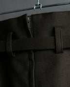 "SUPPORT SURFACE" Belted gather design flare long skirt