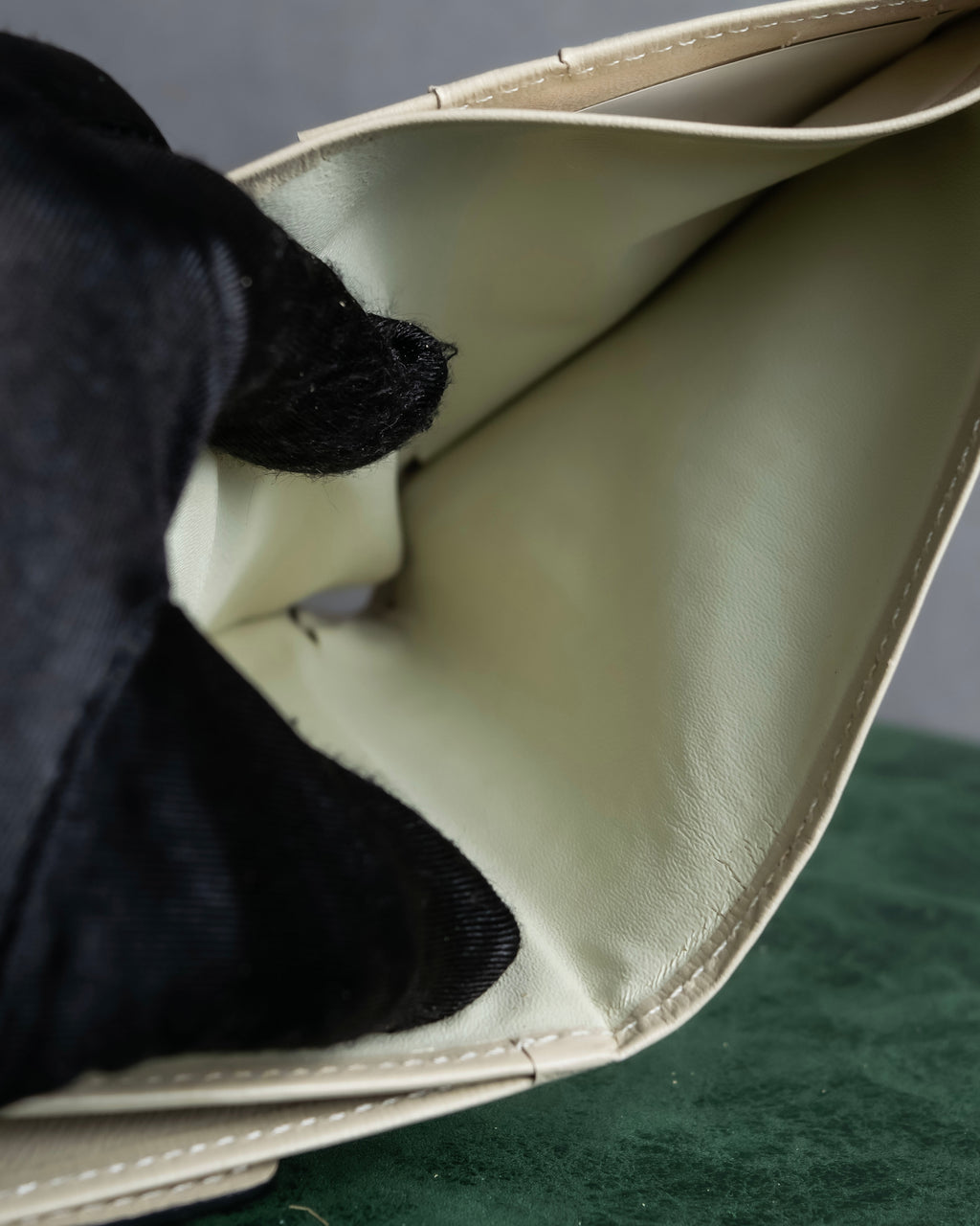 "VALENTINO" Brown & beige combination leather bi-fold wallet