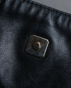 "FENDI" Gathered design leather one-shoulder bag