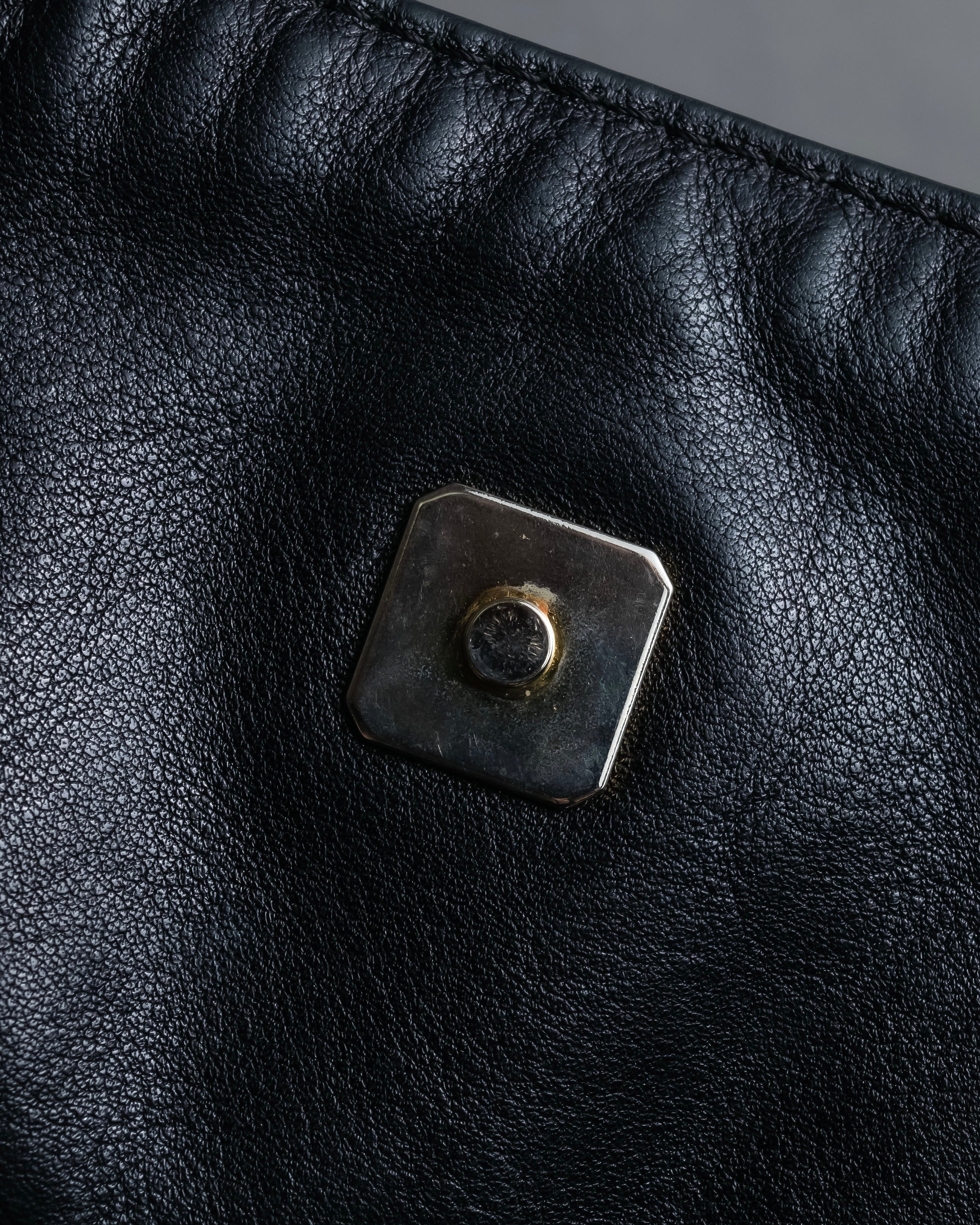 "FENDI" Gathered design leather one-shoulder bag