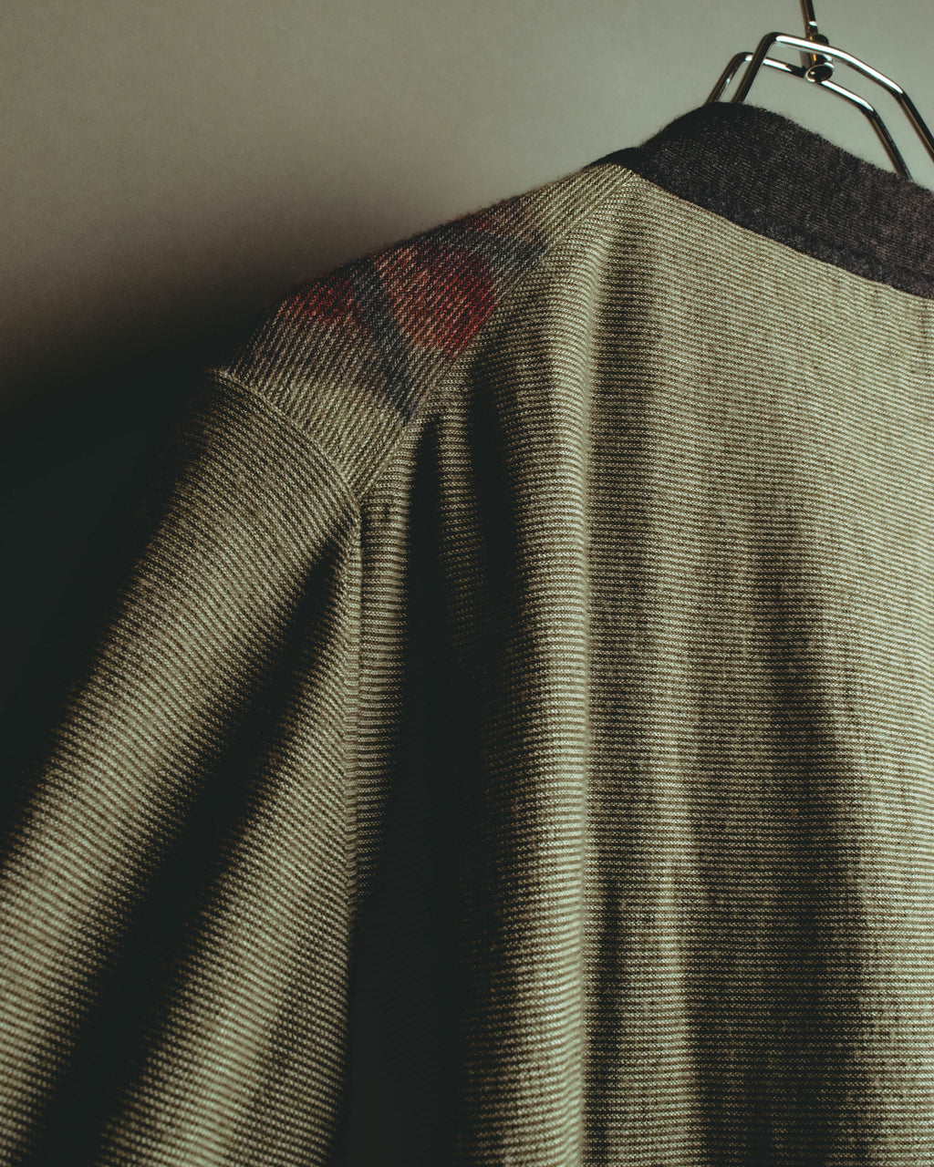 –SPECIAL– "Hermès" 90's-00's Plaid cashmere cardigan